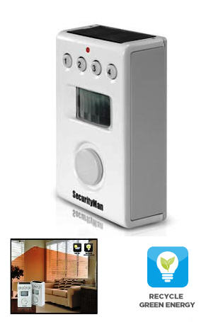 Indoor Motion Detection Alarm with Solar Panel