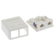 Cat6 2Port Surface Mount Box w/Jack