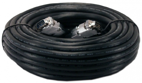 Black SVGA M/M Plenum Rated Cable - shop cables.com.