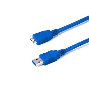 Blue USB 3.0 micro USB cable - shop cables.com.