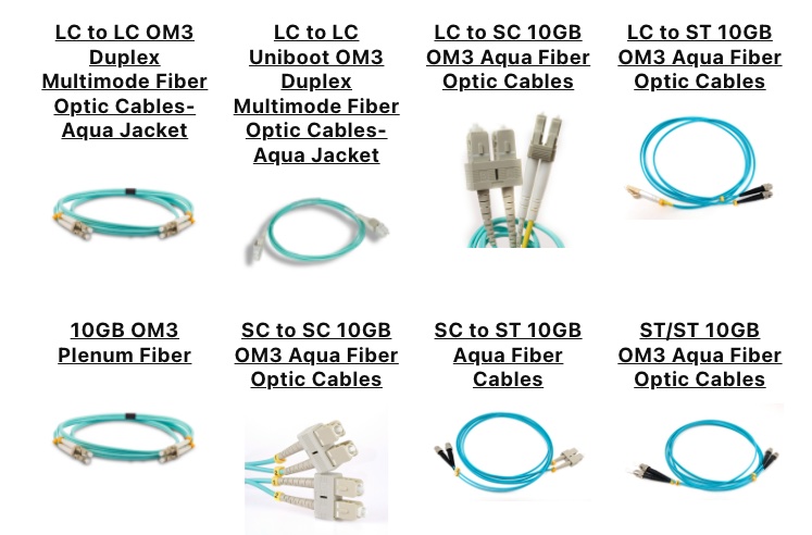OM3 Fiber Optic Cables