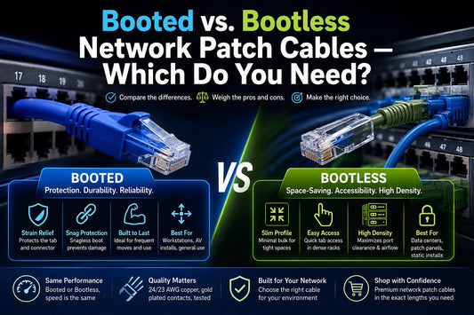 Booted vs. Bootless Network Patch Cables - Which Do You Need?