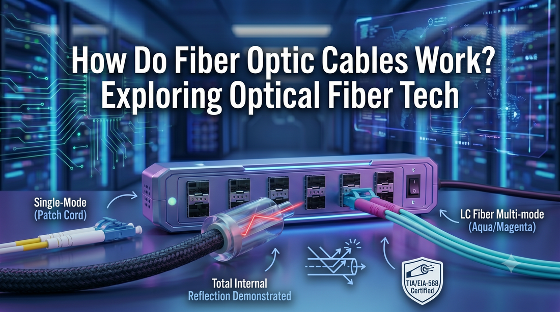 How Do Fiber Optic Cables Work? Exploring Optical Fiber Tech