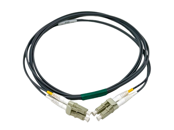 OM4 LC to LC Fiber Cables with Gray Jacket