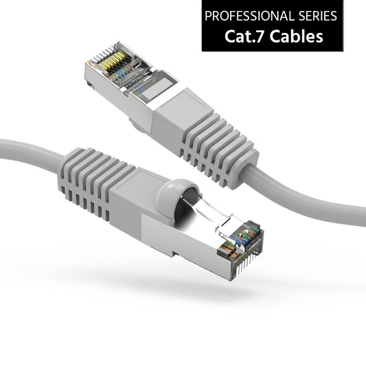 3Ft Cat7 Patch Cable Snagless Gray - Rated for 600Mhz!