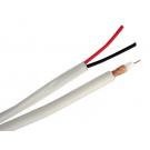 RG59 Siamese Cable with 18/2 - 500 feet White