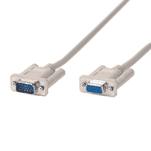 25FT HD15M to HD15F VGA Monitor Extension Cable