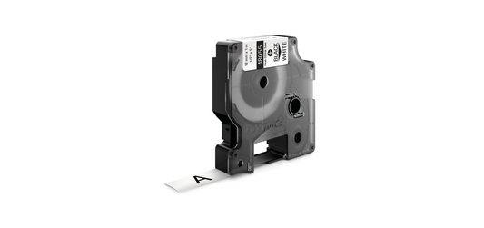 "IND Heat-Shrink Tube 1/2"" Black on White"