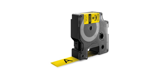 "IND Heat-Shrink Tube 3/4"" Black on Yellow"