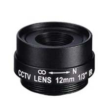 12.0mm 1 Megapixel Fixed Iris F1.8 1/3 CS Mount Lens