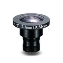 2.3mm 2 Megapixel Fixed Iris F2.0 1/2 Board Lens