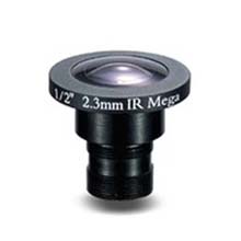 2.3mm 2 Megapixel Fixed Iris F2.0 1/2 Board Lens