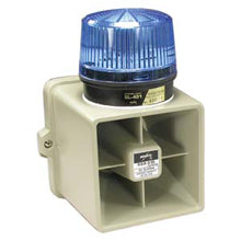 15W Indoor/Outdoor Armored Siren With Blue Strobe