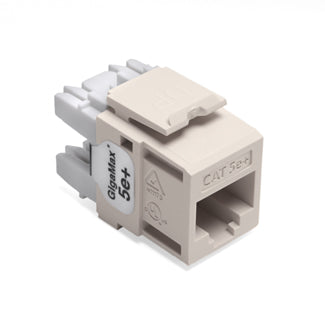 Leviton GigaMax 5e+ QuickPort Connector in Light Almond