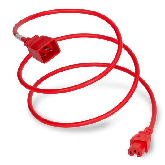 C20 to C15 15 amp Power cord 3 feet | Cables.com