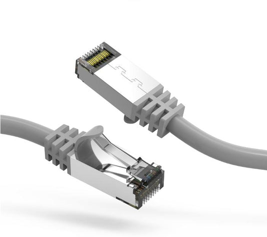Cat8 Shielded 26AWG 40GB Ethernet Network Cable - 3 Feet - Gray