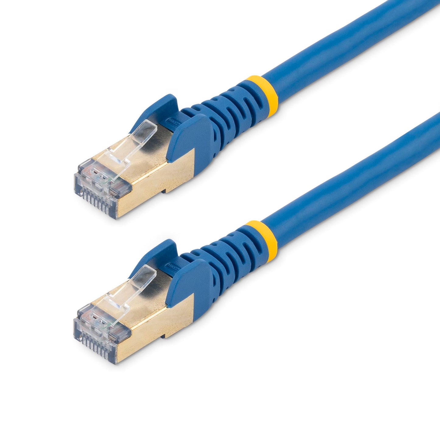 2ft - Cat6A 10GB POE Shielded Ethernet Cable up to 100Watts - 3 Pack - Blue