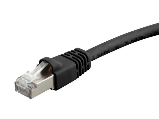 50Ft Cat6A UTP Slim Ethernet Network Booted Cable 26AWG Black
