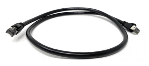 Cat8 Shielded 24AWG 40GB Ethernet Network Cable - 25 Feet - Black
