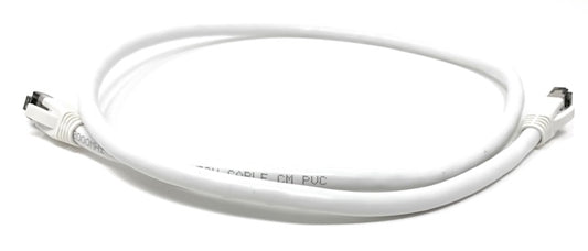 Cat8 Shielded 24AWG 40GB Ethernet Network Cable - 14 Feet - White
