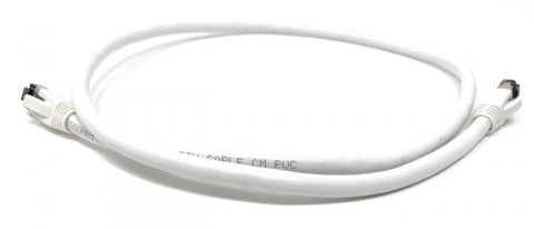 Cat8 Shielded 24AWG 40GB Ethernet Network Cable - 7 Feet - White