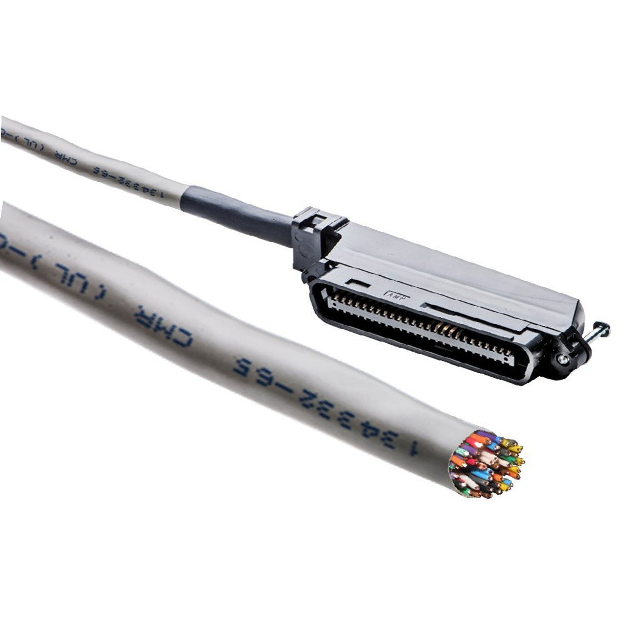 CAT.3 25 PAIR TELCO Cable 30' CENTRONICS 50 Male to Open- 90 Degrees