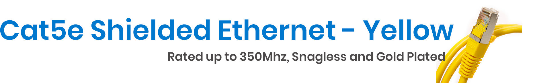 Category 5e Shielded Ethernet Cables - Yellow