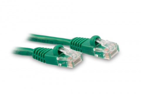 0.5ft - Cat6 Ethernet Patch Cable Snagless Boot - Green