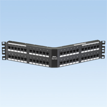 Cat 6 Angled Punchdown Patch Panel 48 Port 2 RU