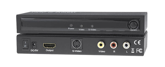 Composite or S-Video with Audio to HDMI Converter