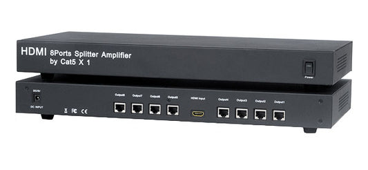 HDMI 1x8 Splitter with Cat5/6 Outputs