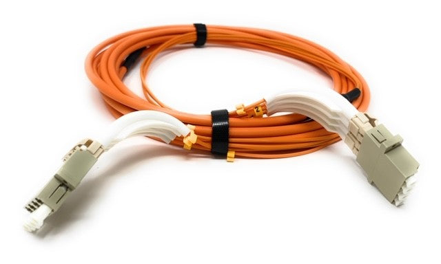 LC TO LC 4 FIBER 30 METER WITH FLEX BOOT