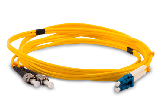 3m LC/ST Single-Mode Duplex 9/125 Fiber Patch Cable