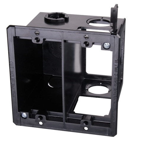 Power and Low Voltage Combo Box- Dual Gang