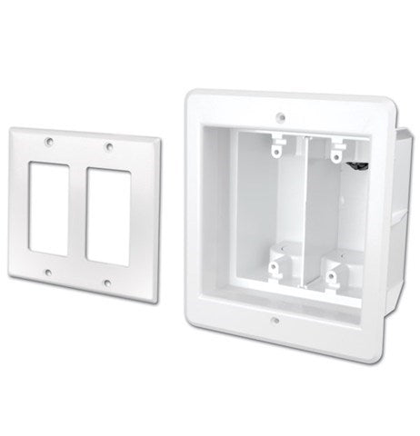 Recessed Dual Gang Indoor InBox for Plasma and LCD TVS