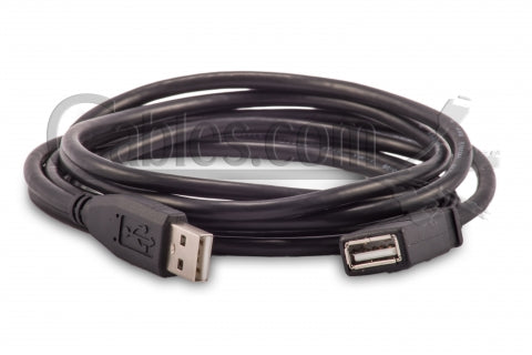 6Ft A-Male to A-Female USB2.0 Extension Cable Black