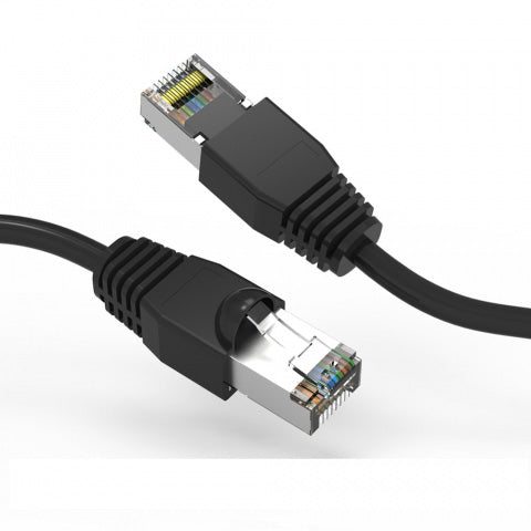 4Ft Cat6A Shielded Patch Cable Snagless Black