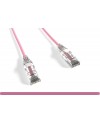 0.5Ft Pink Cat6 Slim Jacket 28awg Network Patch Cable 550MHz