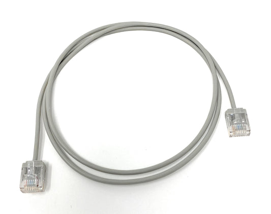 2Ft Gray Cat6A Slim Jacket 32awg Network Patch Cable 600MHz