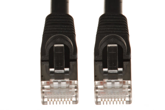 0.5Ft Cat6 Shielded Ethernet Cable Snagless Black