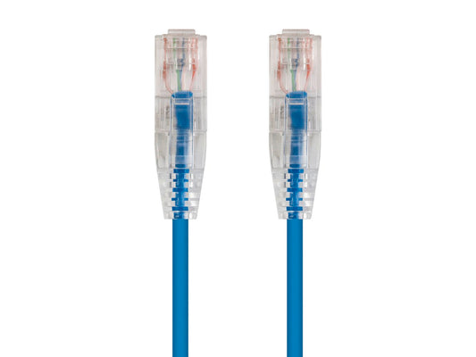 5Ft Blue Cat6 Slim Jacket 28awg Network Patch Cable 550MHz