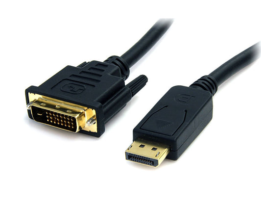 Displayport to DVI 6 ft Cable-Male to Male