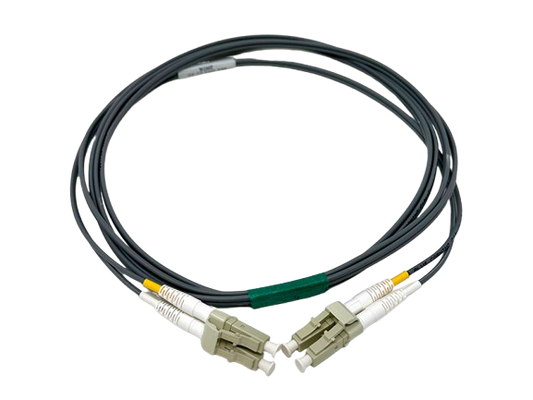 9 Meter - LC TO LC 50/125 OM4 Duplex Multimode Fiber Optic Cable - Gray