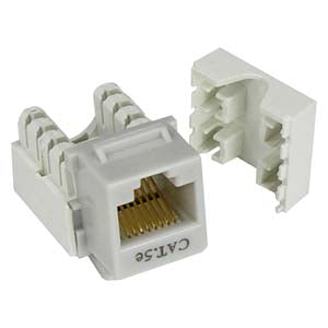 Category 5e Keystone Jack-Gray- Punchdown