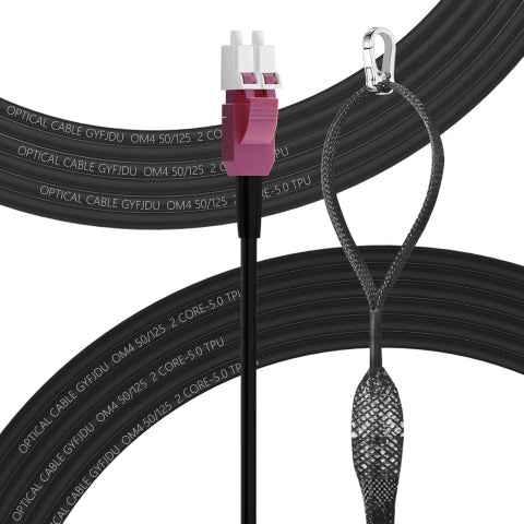 LC to LC OM4 Direct Burial Duplex Multimode Fiber Cable