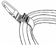 """Silver Triangle Carabiner CableCarrier 1"""" X 6"""""""