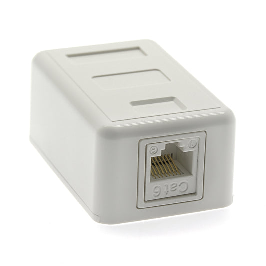 Cat6 1Port Surface Mount Box w/Jack