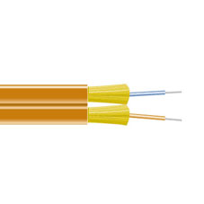 Fiber Optic Bulk Cable- Duplex MultiMode 50 Micron PVC Riser- 1000 ft Roll