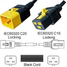 C20 to C19 V-Lock Power Cord 2 meter