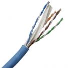 Category 6 PVC 4-Pair 23-AWG UTP Solid Cable 1000 ft - Blue